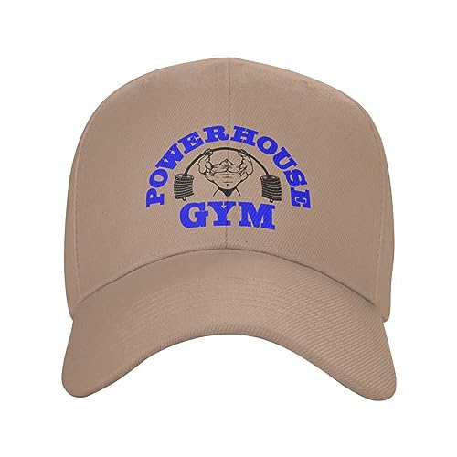 LPMHDTV Gorras de béisbol Gorra de béisbol clásica Unisex Powerhouse Gym Culturismo Adulto Fitness Ajustable Sombrero de papá Mujeres Hombres al Aire Libre Regalo
