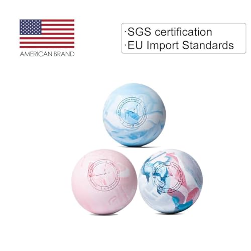 FITZELAR Massage Lacrosse Balls for Myofascial Release, SGS Certification, Massage Deep Tissue for Back and Shoulder, Trigger Point Therapy, Muscle Knots, Relieving Muscle Pain, Yoga Ball for Feet