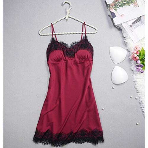Serenable 2 PCS Feminino Decote Em V Pijama Roupa De Dormir Lingerie