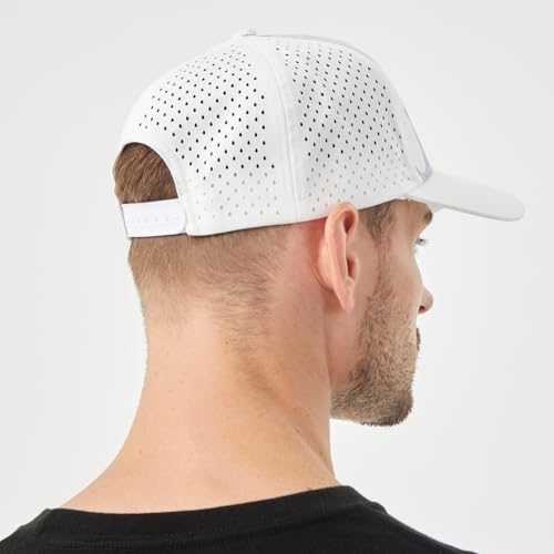 Image of Men Quick Dry Water Resistant Mesh Snapback Baseball Cap Adjustable Hat 22 inch-23.6 inch(56-60cm) for Golf Running Workout