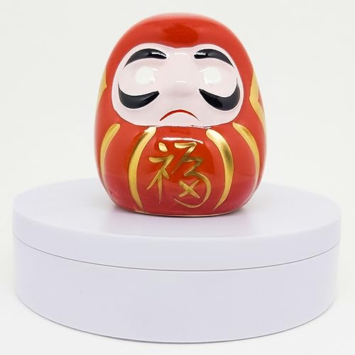 Enfeite Mesa Daruma Amuleto Da Sorte Buda Monge Zen Oriental Presentes Criativos Porcelana Elegante