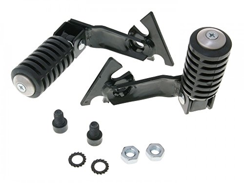 Fußrasten Satz Sozius Buzzetti für Aprilia Scarabeo 100 4T, Street 50 2T