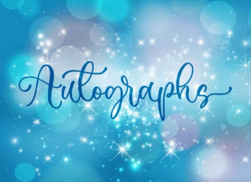 Autographs: Theme Park Autograph Book for Kids | Favorite Character Celebrity Signature Memory Album with Colored Pages