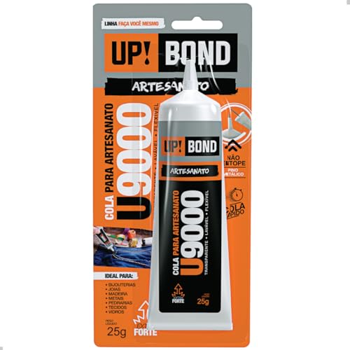 Cola De Artesanato U9000 Up Bond Tek Com Bico Faça Você Mesmo Facil De Usar Não Entope Madeira Metai