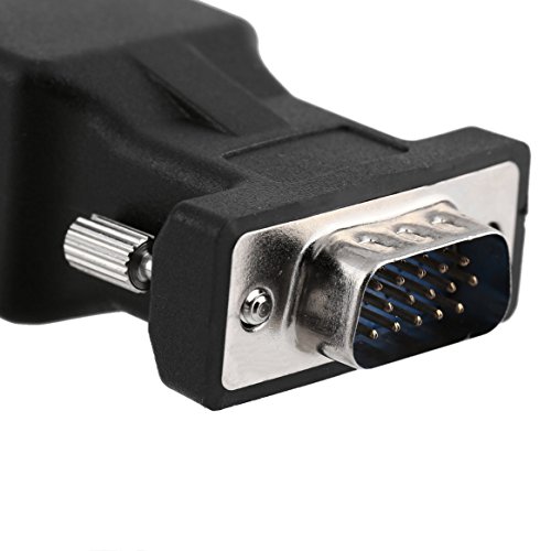 Extensor genérico VGA fêmea/macho para LAN CAT5 CAT6 RJ45 Cabo adaptador de rede Dada para computado