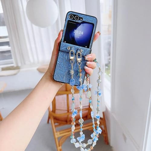 Housse cuir synthétique Samsung Galaxy Z Flip6 gris haut de gamme