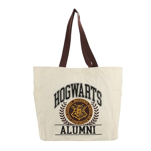 Bioworld Sacola de lona adulto de 39,4 cm, Harry Potter Hogwarts Alumni, osfa