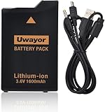 psp 2000 gamestop Uwayor Batteria da 1600 Amh per PSP 3000/2000, PSP Slim 2000, PSP-S110, PSP-3001, PSP-3000, PSP-3002, PSP-3004, PSP-2001, PSP Slim Console
