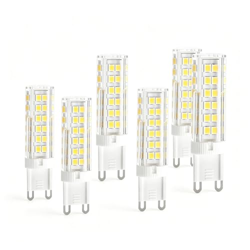 G9 LED�R�[�������v 7W�i56W�����j�n���Q���d����� �ȃG�l ������ ���F��Ra80�ȏ� ������h�~ �Q�� ���r���O �L�� �L�b�`�� �������Ή�(Natural white 4000K,6 Pack)