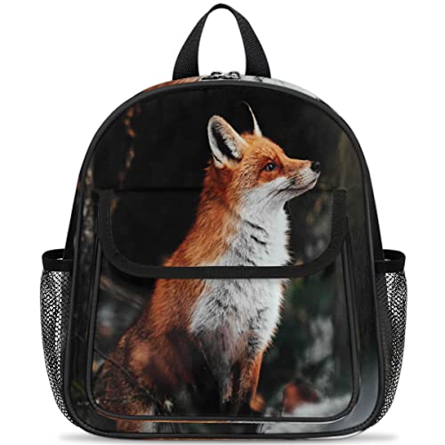 TropicalLife Forest Fox - Mochilas para niños y niñas, diseño de animales de zorro, multicolor