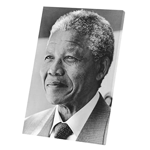 Tableau Nelson Mandela toile imprimée portrait décoration Afrique du Sud