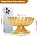 AZXTOPSEZ Gold Flower Vases for Centerpieces: Vintage Compote Bowl Vase for Wedding Gold Centerpieces for Table 4 Inch Small Pedestal Vase for Party Metal Urn Vases for Anniversary Home Set of 10