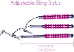 Stylus Pen Bundle 12 Pack/Short Stylus Pens with 3.5mm Jack Connector - Compatible with All Capacitive Touchscreen Devices - for iPad, iPhone, Samsung Phones, Tablets, Android Tablets and More