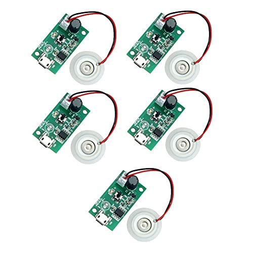 TOBEOME 5 Uds 16MM 20MM 1,5-2W Generador de Niebla UltrasóNica Atomizador Transductor Atomizador Placa de PelíCula Accesorios Humidificador Junta de Goma