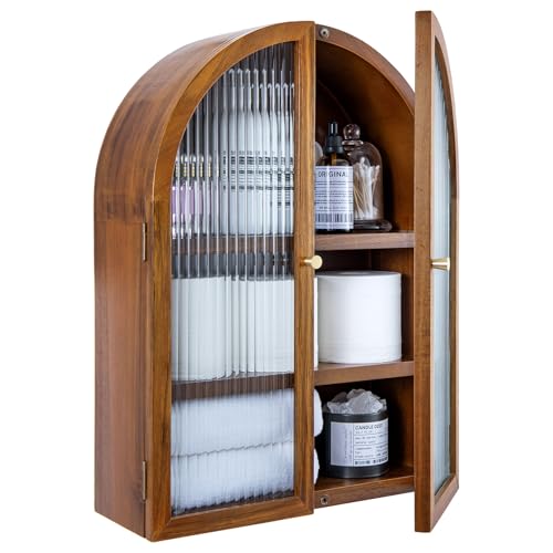 MyGift Arched Glass Cabinet
