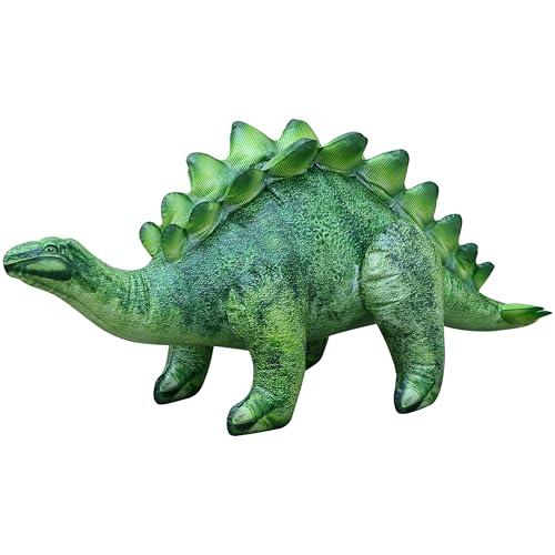 Image of Jet Creations Inflatable Stegosaurus Dinosaur Toy, 20" Tall/46” Long, Emerald Green, Pool, Party, Garden Decor, Photo Prop, Jurassic Theme Decoration