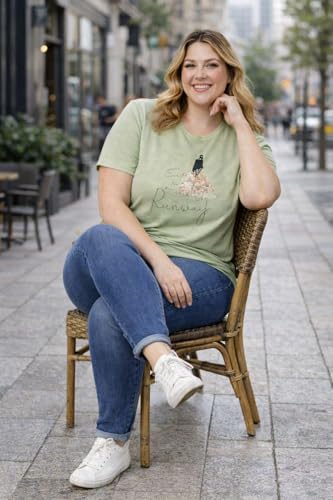 Image of In Love Women's Graphic Printed Cotton Plus Size Longline T-Shirt | Cotton fabric - soft longline T-shirt with easy plus-size fit