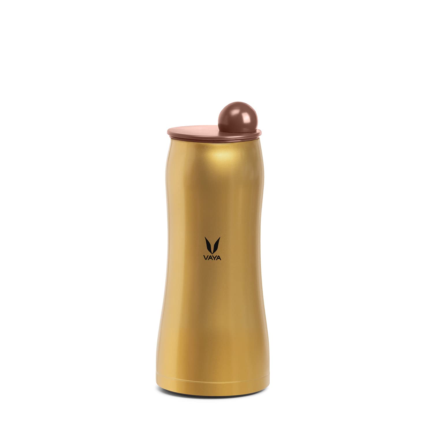 Vaya Drynk Max with Globe Lid - Vacuum Insulated Steel Flask 900 ml | Stainless Steel Water Bottle | Hot & Cold Water Bottle for Office or School | 12 Hrs Hot & 18 Hrs Cold | Color - Turmeric