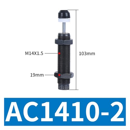 Vérin d'amortissement pneumatique AC compact à absorption des chocs hydraulique - 2