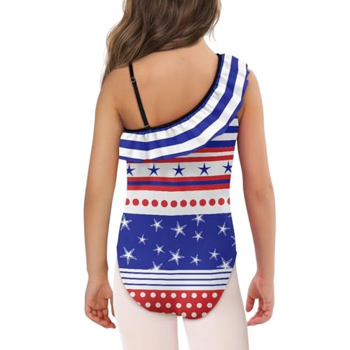 UNICEU Swimsuits for Girls One Shoulder Sleeveless Swimwear One Piece Quick Drying Bathing Suit with Adjustable Strap4