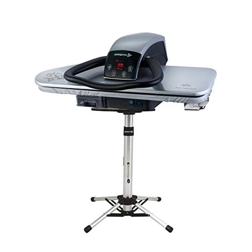 Speedypress 81HD Presse à Repasser à Vapeur Professionnelle avec Support Argenté 81cm (+ Fer à Repasser, Cartouche de Filtrage d'Eau Supplémentaire, Housse de Rechange et Mousse)