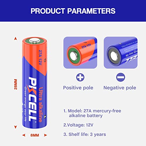 27A Batteries 5 Pack, 12V Alkaline Battery 27A Battery 12V Alkaline A27 27A 12V Batteries 12V Alkaline Batteries 27A 12 Volt Battery For Remote Control #TOP1