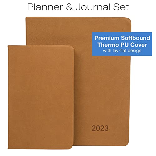 2023 Planner: Extra Thick Paper 8"X10" Resolute Planner With, 14 Months (November 2022 Through December 2023) Weekly Calendar/Weekly Planner Organizer With 5"X8" Journal (Brown) #TOP7