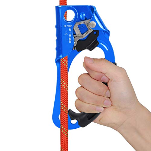 Bloqueur De Corde D’escalade En Alliage D’aluminium – Résistant 15 KN, Compatible Cordes 12-14 Mm, Pour Travaux En Hauteur