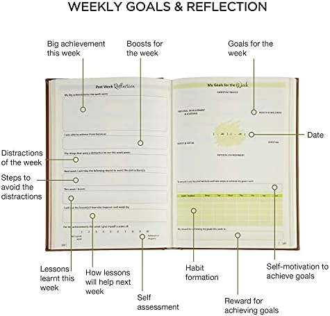 INSPIRE NOW JOURNAL  Daily & Weekly Productivity Planner | A5 Undated Organiser | Achieve Your Goals- Get Things Done | Increase Productivity, Motivation & Gratitude| Premium Quality| Dusty Rose Pink