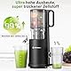 AOBOSI Slow Juicer 126MM Super Large Feed Chute for Whole Fruits and Vegetables, Kauender Entsafter Gemüse und Obst Testsieger mit verbessertem Schneckenmotor, dreifacher Filterungstechnik