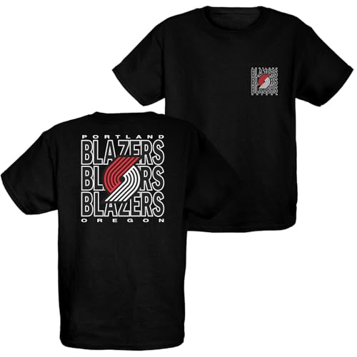 Portland Trail Blazers NBA Officially Licensed Youth T-Shirt Front/Back Press, X-Large Team Color