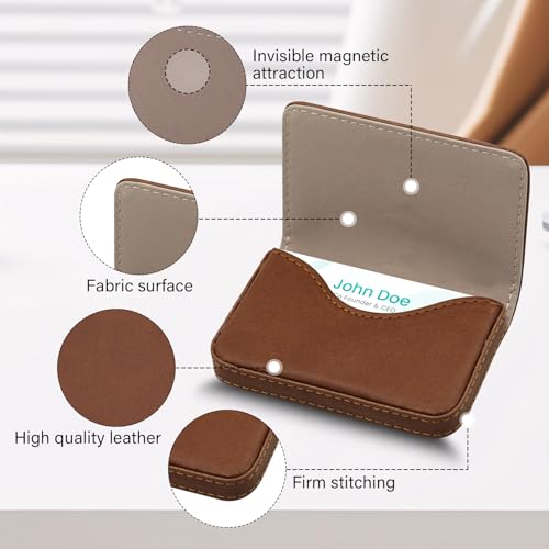 Image of RFID Blocking Wallet - Minimalist Leather Business Credit Card Holder (A52-20)