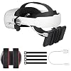 Vakdon Power Bank Befestigungsclip, Fixing Bracket, für Meta Quest 2 Elite Strap, Eyglo Kopfgurt, Kompatibel Mehrere Größen Mobile Power, Fixiert am VR-Headset [Mit 50cm Kabel]