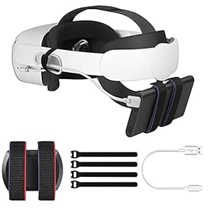 Vakdon Power Bank bevestigingsclip, fixing bracket, voor Meta Quest 2 Elite strap, eyglo hoofdband, compatibel meerdere…