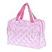 Produktbild Kosmetiktasche QLXG wasserdichte Transparente PVC Kosmetiktasche Frauen Make-up Beutel Travel Clear Make-up Schönheit Waschen Organizer Bad Toilettenaufbewahrung Kit 25 * 9,5 * 18cm Rosa
