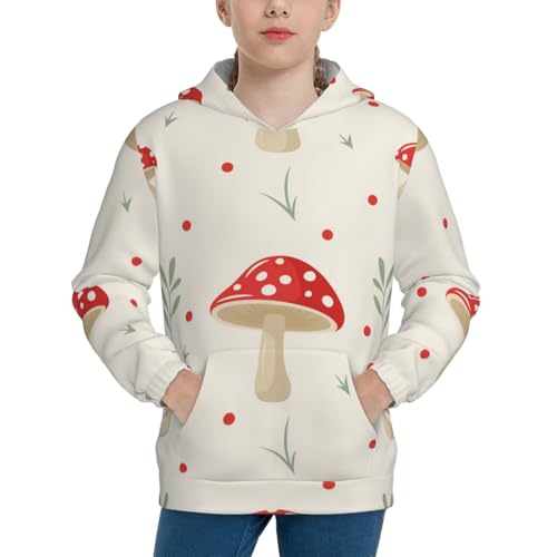 Flat Mushrooms Kid Hoodies Boys Sweatshirts Girls Pullover with Pocket