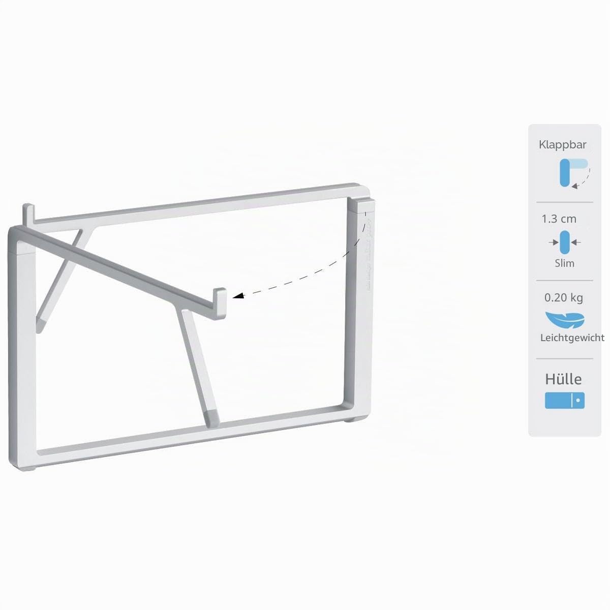 Rain Design mBar Pro+ Foldable Laptop Stand - Silver