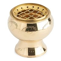 NKlaus Bruciatore Per Incenso In Ferro Antracite – 8 Cm Con Manico In Legno