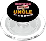 Regalo Divertido y Divertido Certificado para tío de Sobrino, Sobrina, niños y niñas PopSockets PopGrip para MagSafe