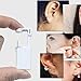 Ear Piercing Kit 4 Pcs Ear Piercing Gun Disposable Ear Piercing Gun Kit with Cubic Zirconia Silver Earring Studs (White)