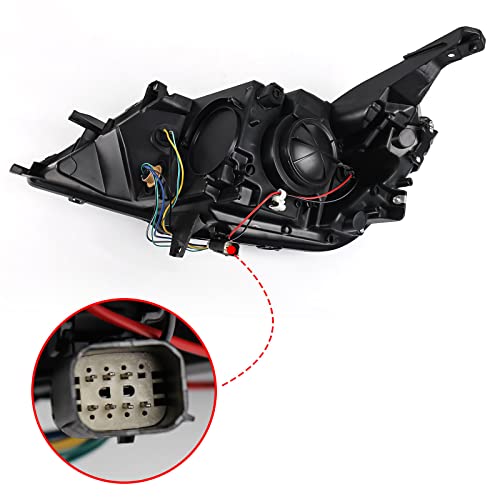 Fione: Compatible With Chevy Impala Headlight Assembly 【Halogen Model Only, With Out Bulb】 2014 2015 2016 2017 2018 2019 2020 For Chevrolet Projector Headlamp Right Passenger Side Rh 23405242 #TOP4