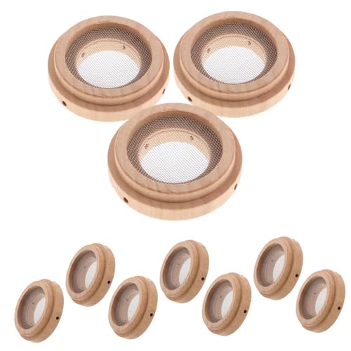 HOLIDYOYO Anillo De Jade Para Moxibustión 10 Unidades Dispositivo De Acupuntura Parche De Moxibustión Almohadilla De Moxibustión Dispositivo De Tratamiento Con Moxibustión Kit De