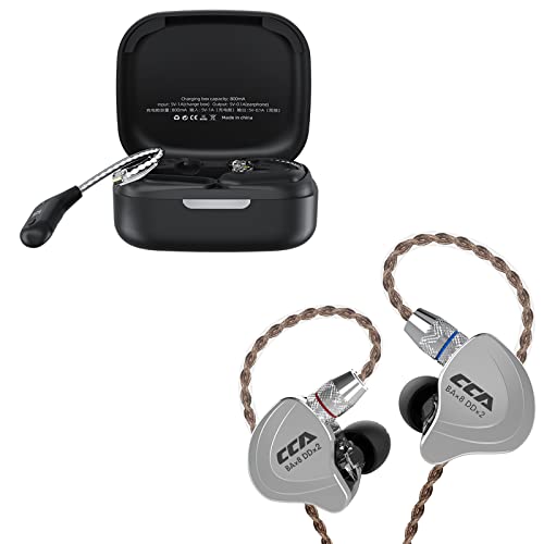 CCA KZ AZ09 Bluetooth Earbud, C10 Bluetooth Earbuds, 10 Hybrid Drivers Wireless in Ear Monitor Headphones
