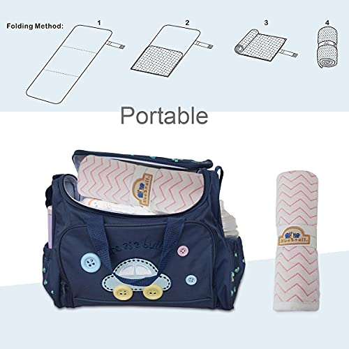 Bluesnail Ultra Soft And Absorbt Bamboo Quilted Waterproof Changing Pad Liner 3Pk (Pink) #TOP3