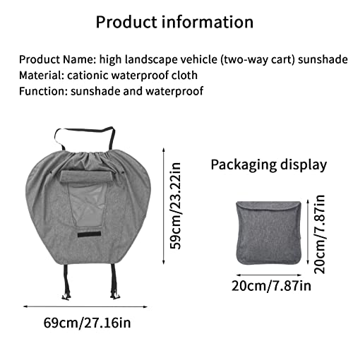 Sun Shade For Strollers - Sun Protection Stroller Cover - Sun Protection Sun Shade For Strollers, Pushchair Parasol Canopy Cover Awning For Babies Toddlers Dalian #TOP3