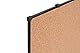 BoardsPlus Economy Korktafel, 58 x 43 cm, Rahmen aus schwarzer Tech-Legierung