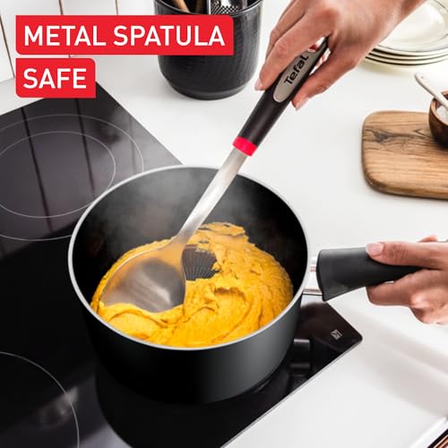 Tefal Titanium Essential Saucepan 18 cm + Lid, Non-Stick Coating, Metal Safe, Compatible with All Hobs Except Induction, Flawless Glide, Everyday Use, B9412344 - Image 4