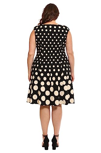 Image of London Times Womens Dresses Cap Sleeve Fit and Flare - Elegant Summer Cocktail Graduation Garden Party Wedding Guest Dress