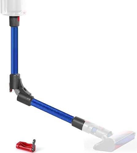 Varita de extensión plegable, piezas de repuesto de varita de metal y bloqueo de gatillo compatible con aspiradora inalámbrica Dyson V15 V8 V11 V10