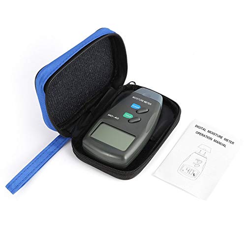 MD-4G 4 pinos LCD digital Humedad de madera Analizador de humedad Humedad Medidor de humedad Detector de humedad probador Rango 5% - 40% - Gris